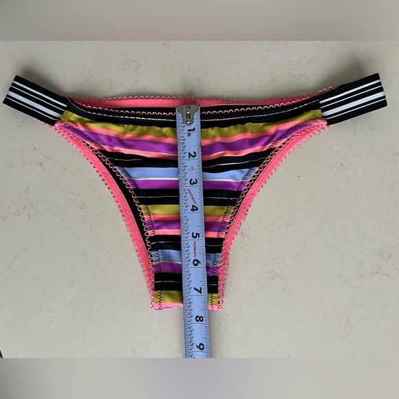 Victoria's Secret STRIPED / THE FLIRT bikini swim suit bottom NWOT โ Medium - Picture 6 of 12